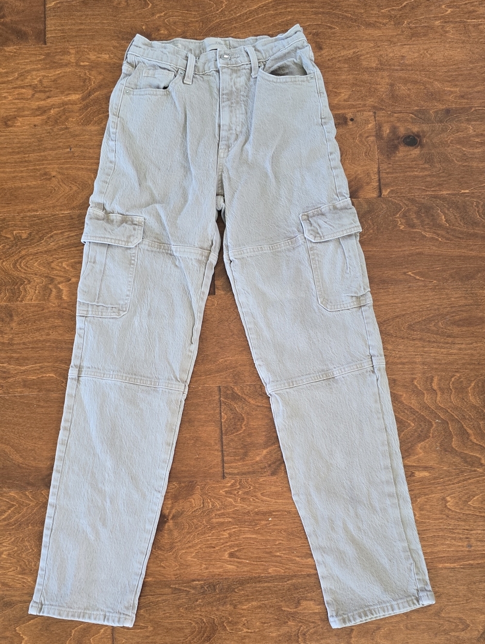 Universal Thread Women's Straight Leg Cargo Jeans - Light Khaki Stone